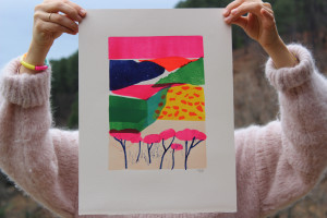 Linogravure  30 x 40 cm