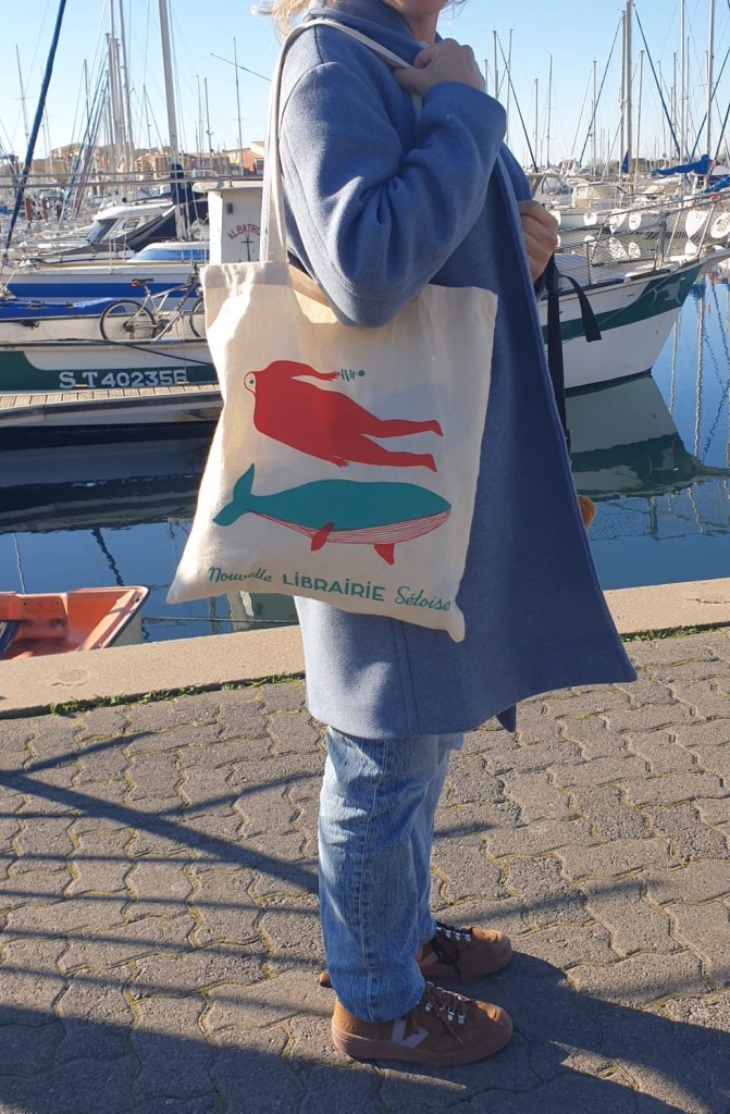 illustration pour une impression en sérigraphie, commandé par la nouvelle librairie sétoise